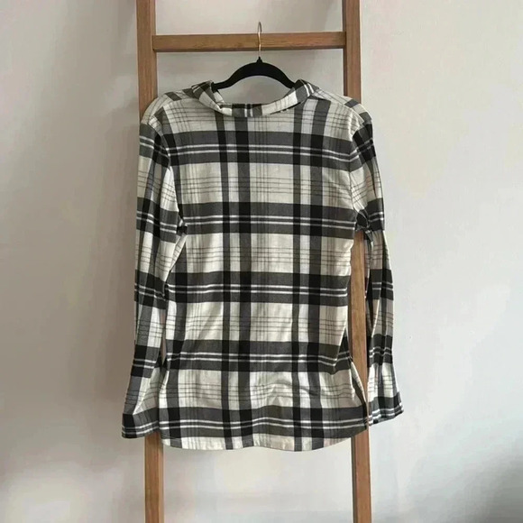 COMO VINTAGE l Large Womens Flannel Black and Gray - Picture 5 of 5